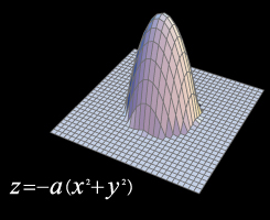 ３Dモデル図　放物線